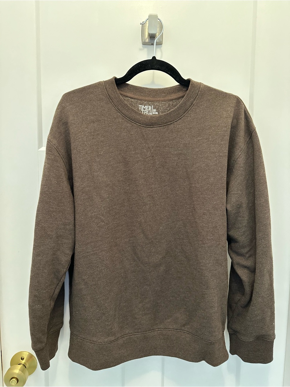 Time and Tru Brown Crewneck Sweater